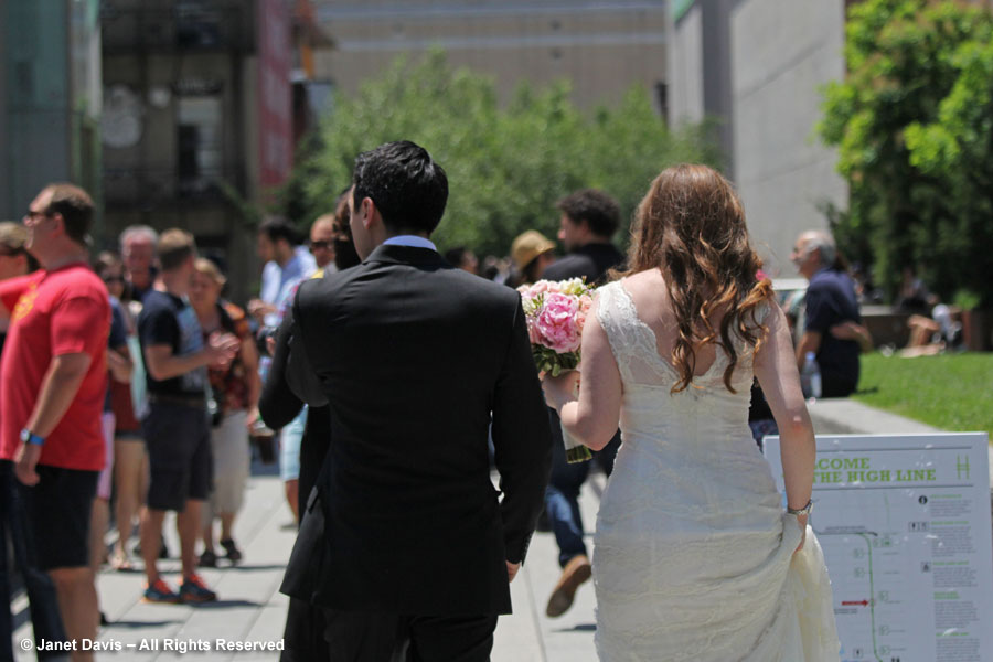 High Line bride & groom