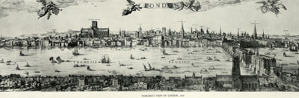 Engraving of London - 1616
