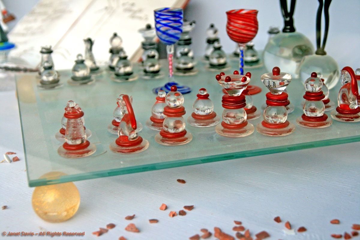 Glass Chess Set-Murano