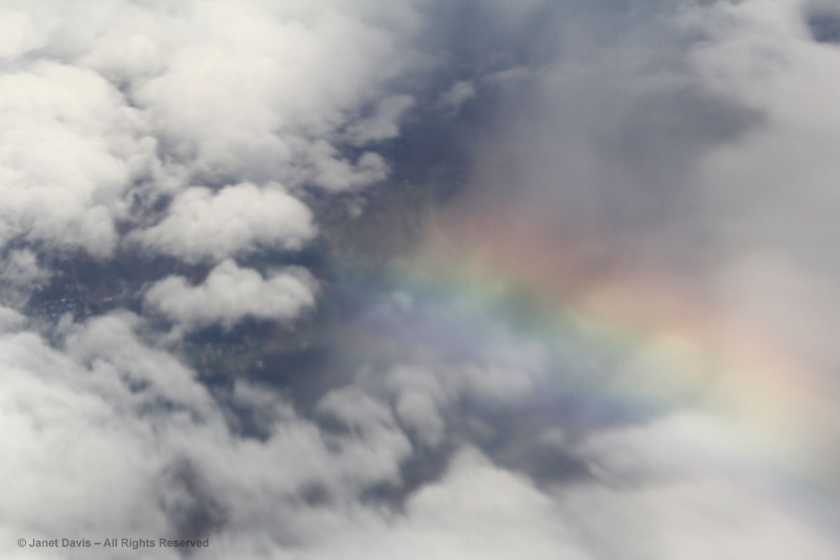 Rainbow from plane