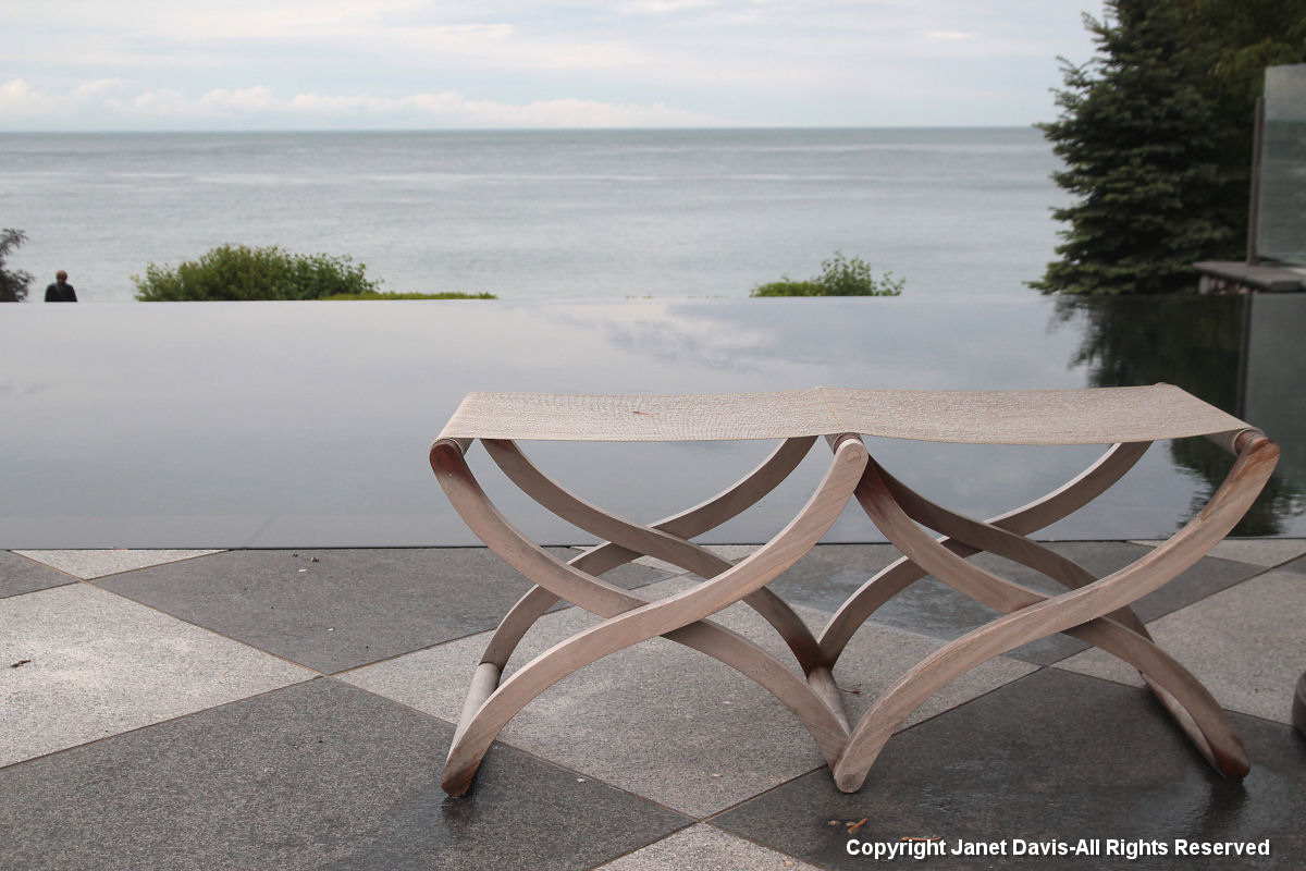 Swim stools-infinity pool-Lake Ontario