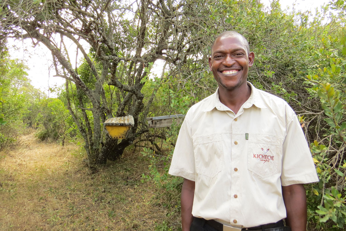 William Wanyika-beekeeper-Kicheche Laikipia