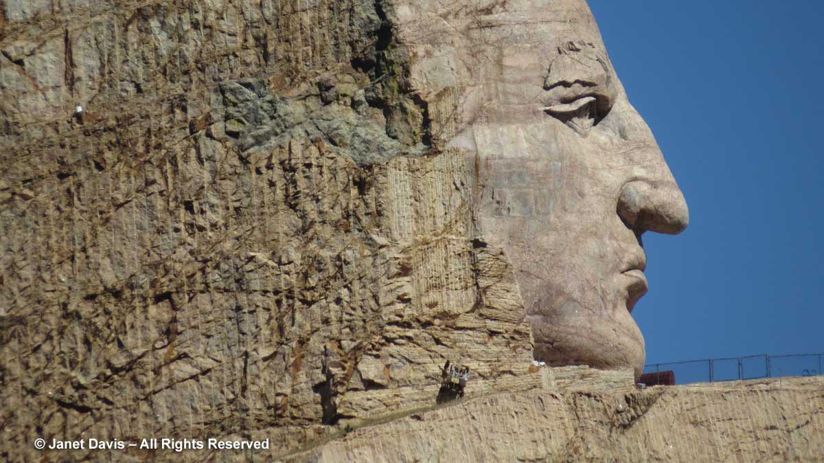 Crazy Horse Memorial face