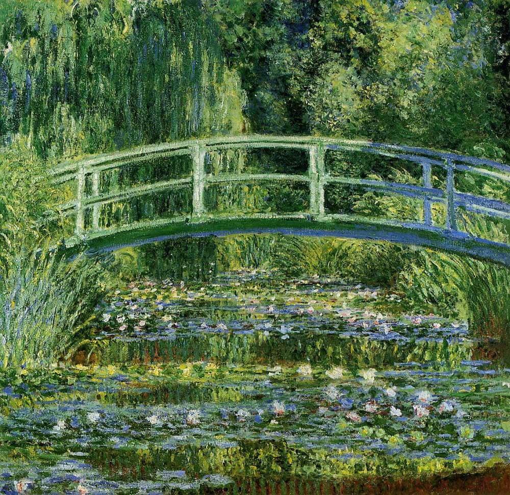 Claude Monet - The Japanese Footbridge-1899