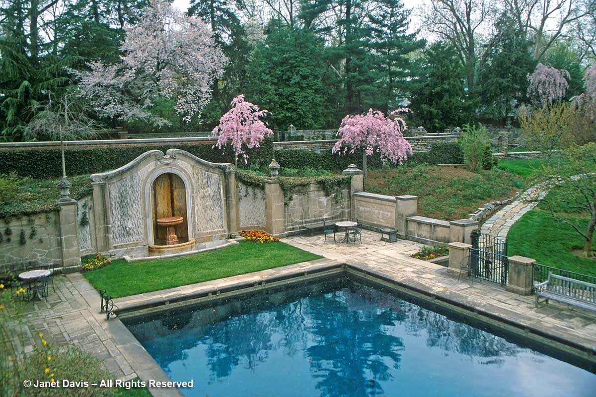 Dumbarton Oaks-Swimming Pool-Japanese Cherry Trees