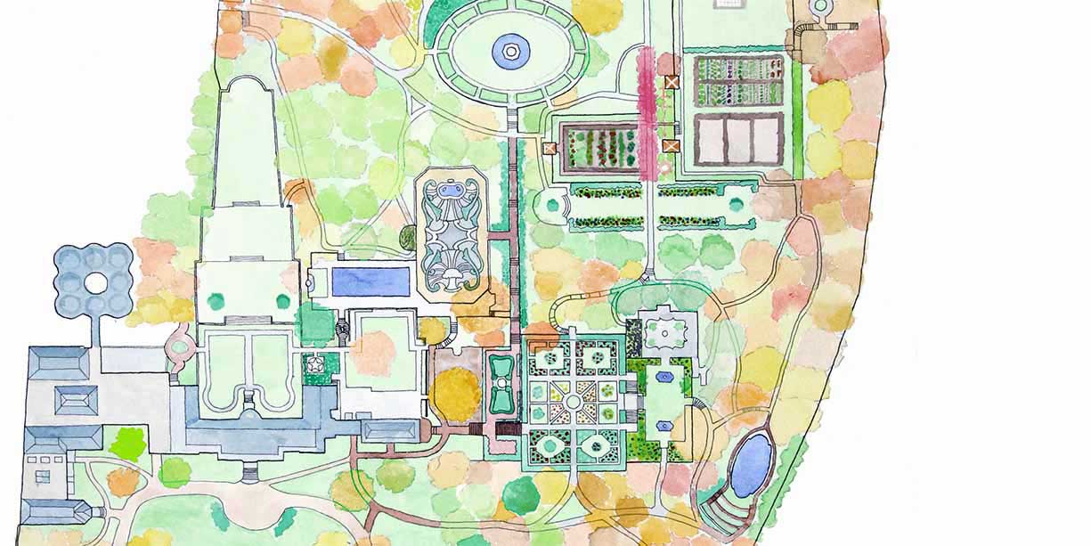 Garden Map-Dumbarton Oaks
