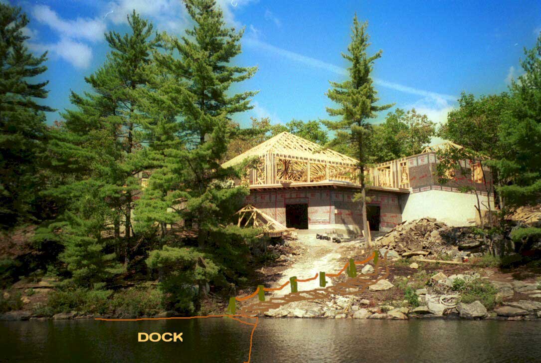 Cottage-Lake Muskoka-Concept Sketch for stairs
