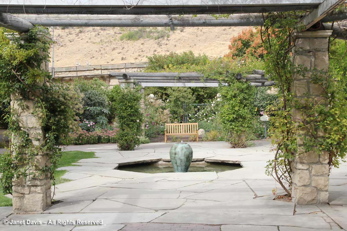 English garden terrace-Idaho Botanical