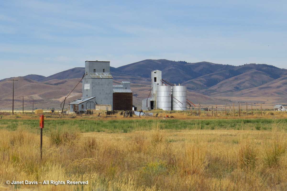 Grain silo-Sawtooth Range-Idaho