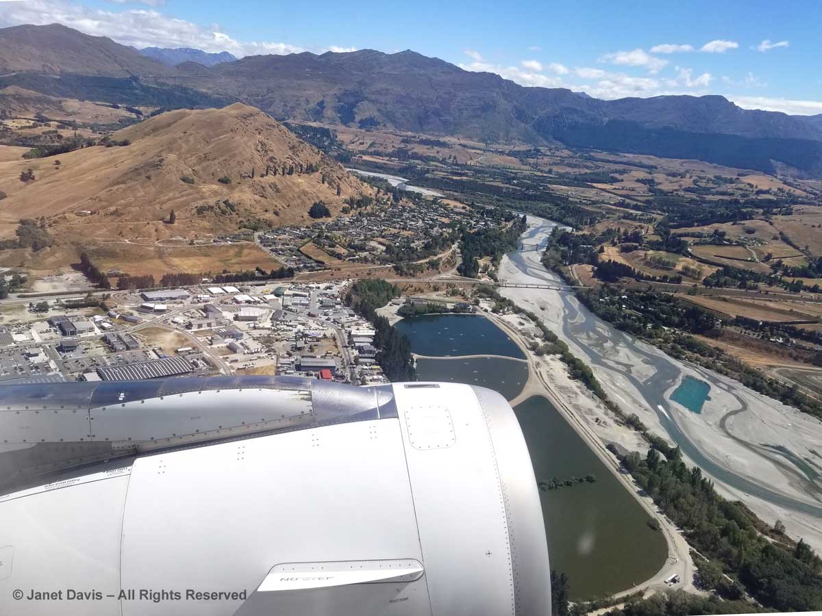 Aerial View-Aborted Landing-Queenstown-Lower Shotover River-Air New Zealand-