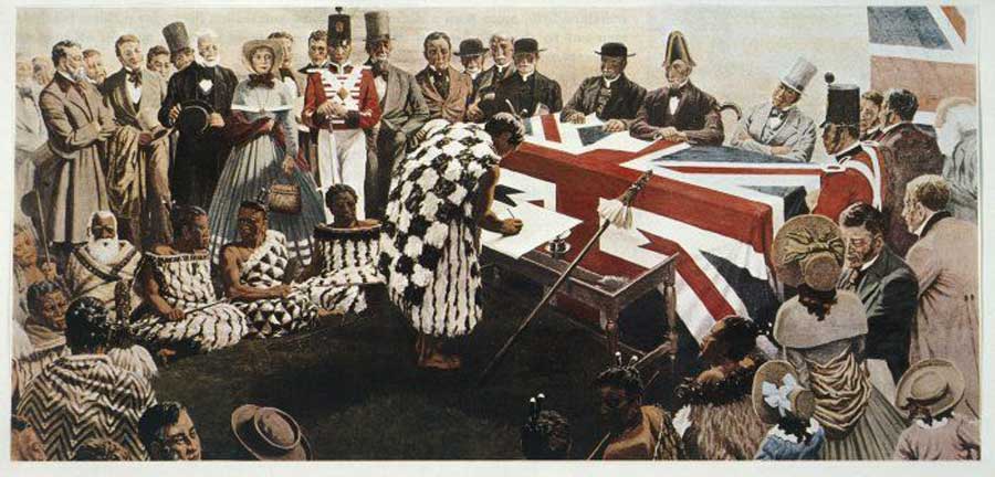 Reconstruction of the Treaty of Waitangi-Marcus King-Collections of Alexander Turnbull Library